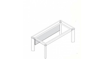  Панель для стола 218 см 162897. Кабинет руководителя Fill HG. 