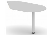 Приставка для одного стола, сбоку, 100.1x121.4x75, серый шагрень 