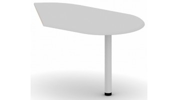 Приставка для одного стола, сбоку, 100.1x121.4x75, серый шагрень 