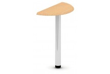Приставка для одного стола, сбоку, 30x60x75, бук натуральный шагрень на метал. цилиндр. ноге-опоре, для стола шириной 60 с
