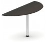 Приставка для двух столов, стоящих рядом, 50x127x75, дуб ферраре на метал. цилиндр. ноге-опоре, ширина столов 60 см Приставка для двух столов, стоящих рядом, 50x127x75, дуб ферраре на метал. цилиндр. ноге-опоре, ширина столов 60 см