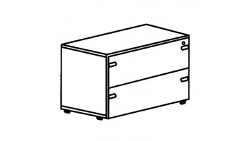 Шкаф низкий картотечный N1C86D2