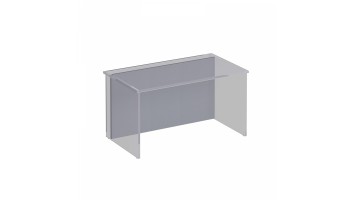  Защитная панель к столу письменному Дин-Р 79x72x1.8 (ШхГхВ) серый перламутр