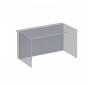  Защитная панель к столу письменному Дин-Р 133x72x1.8 (ШхГхВ) серый перламутр