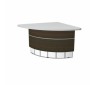  Модуль ресепшн 90гр низкий Valde 149x111x74 (ШхГхВ)