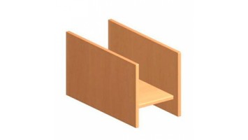 Подставка для СБ Комфорт 27x50x27 (ШхГхВ) венге серый