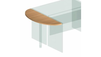 Приставка к столу  Комфорт 120x60x2.5 (ШхГхВ) венге серый