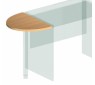 Приставка к столу  Комфорт 60x40x2.5 (ШхГхВ) венге серый