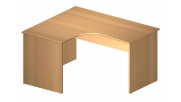 Стол эргономичный левый Комфорт 140x120x75 (ШхГхВ) бук