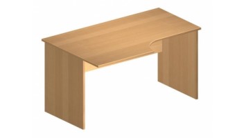  Стол эргономичный левый Комфорт 140x90x75 (ШхГхВ) венге-серый