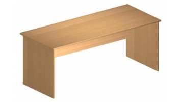 Стол рабочий Комфорт 160x75x75 (ШхГхВ) венге-серый