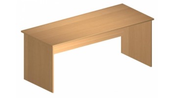 Стол рабочий Комфорт 180x75x75 (ШхГхВ) венге-серый