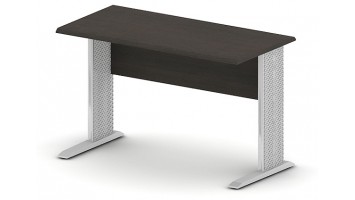 Стол, 120x60x75, дуб ферраре на Т-обр. перфор. опорах, с панелью из ДСП