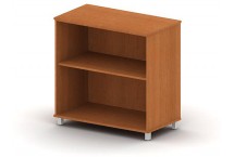 Шкаф широкий, 75.2x37.1x77.5, итальянский орех, низкий, без дверец; с фиксированным расположением полок 