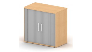 Шкаф широкий, 80x37.1x75, бук натуральный шагрень, приставной, дверцы жалюзи 