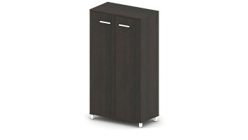 Шкаф средний, 78.6x42x139.8, дуб ферраре, широкий, дверцы из ДСП, пониженное количество отверстий для крепления полок 