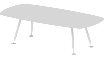 Стол переговорный, 240x120x70.5, серый шагрень 
