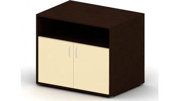 Тумба под оргтехнику, 80x60x65.6, дуб ферраре дуб ферраре + слоновая кость 