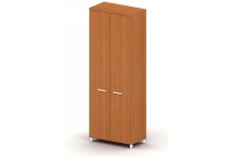 Гардероб, 75.2x37.1x212, итальянский орех, с замком; с фиксированным расположением полок 