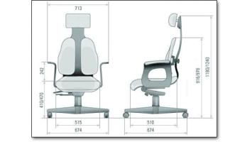 Кресло ортопедическое Cabinet DR-120 DELUX