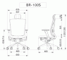 Кресло ортопедическое DUOFLEX Bravo BR-100L кожа