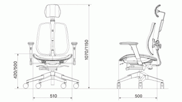 Кресло ортопедическое DUOREST Alpha-60H