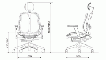 Кресло ортопедическое DUOREST Alpha-80H