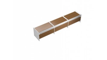 Рабочая станция на опорах ДСП (3х120) c ProSystem Profiquadro