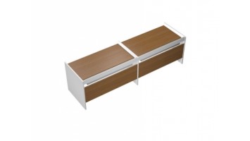 Рабочая станция на опорах ДСП (2х120) c ProSystem ProSystem Profiquadro