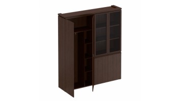 Шкаф комбинированный (для одежды + со стеклом) Марк